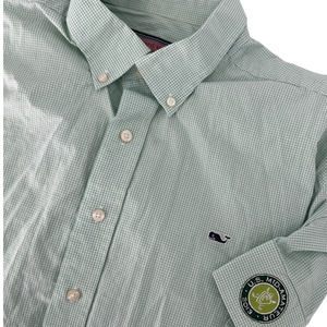 Vineyard Vines Green and White Whale Shirt US Mid- Amateur 2013 Patch  Size XL